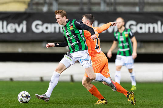 GAIS Julius Lindberg och AFC Eskilstunas Jesper Manns