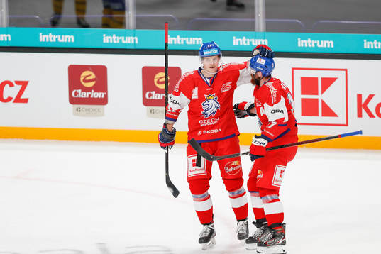 Andrej Nestrasil #11, CZE and Filip Hronek  #17, CZE