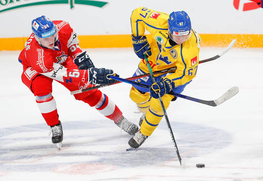 Jan Ordos #54, CZE and Leon Bristedt #67, SWE