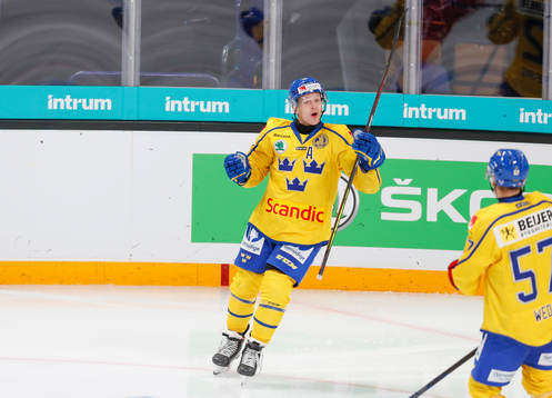 Max Friberg #12, SWE celebration goal