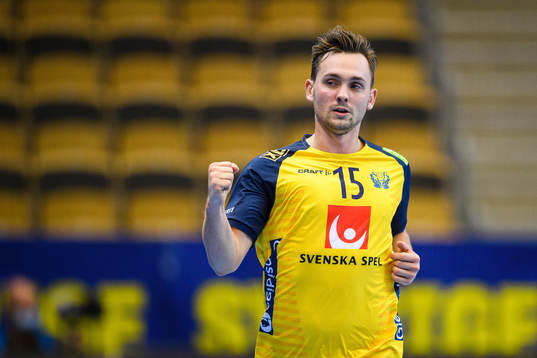 Hampus Wanne of Sweden celebrates