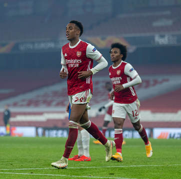 LONDON, ENGLAND - Thursday, November 5, 2020: Arsenal's Joe