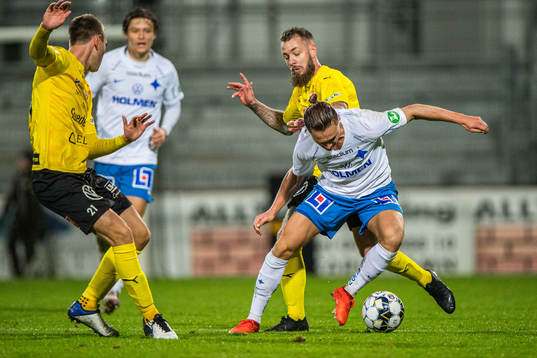 Mjällbys Mjällbys Adam Petersson och Martin Spelmann