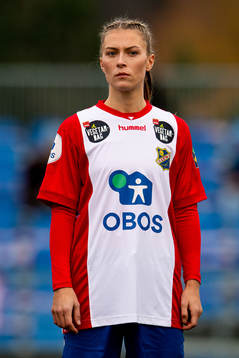 Mimmi Löfwenius Veum of Lyn ahead of the Toppserien football match between Lyn and Vålerenga on November 7, 2020 in Oslo.