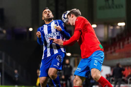 IFK Göteborg Sargon Abraham och Helsingborgs Adam Eriksson