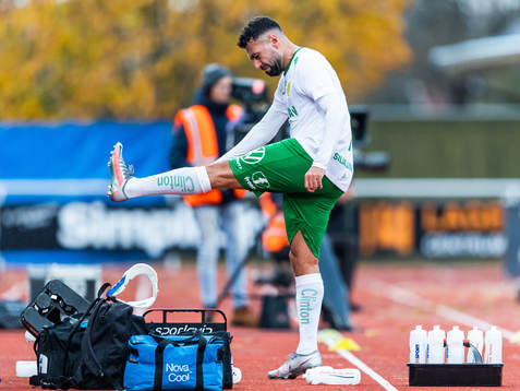 Hammarbys Imad Khalili reagerar