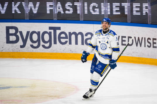 Leksands Daniel Gunnarsson jublar