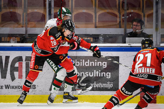 Luleås Radek Muzik och Frölundas Filip Johansson