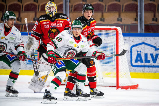 Frölundas Joel Mustonen och Luleås Nils Lundkvist