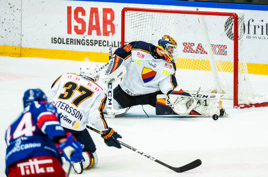 Djurgårdens målvakt Niklas Svedberg och Jesper Pettersson