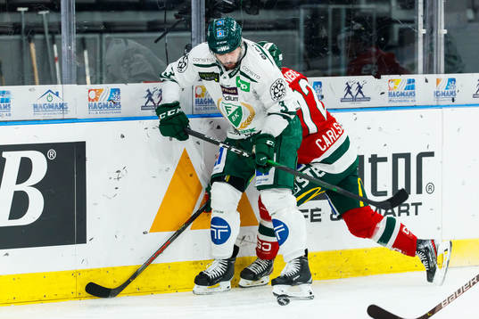 Frölundas Patrik Carlsson och Färjestads Jens Westin