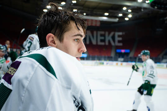 Färjestads målvakt Arvid Holm