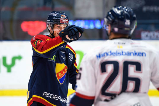 Djurgårdens William Eklund jublar