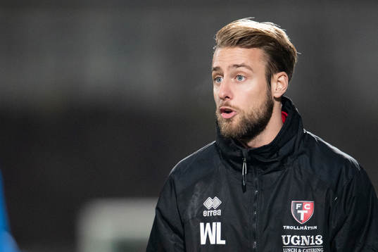 Trollhättans tränare Wiliam Lundin