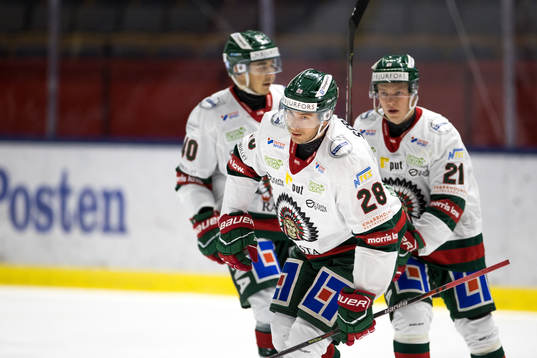 Frölundas Johan Sundström jublar