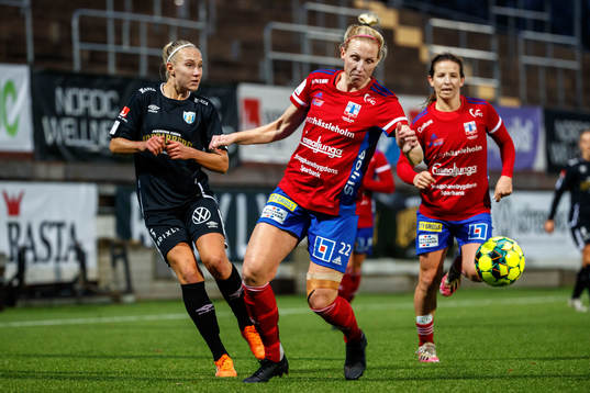 Göteborgs Emma Koivisto och Vittsjös Sandra Adolfsson