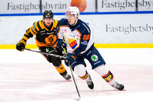 Djurgårdens Michael Haga och Skellefteås Niclas Burström