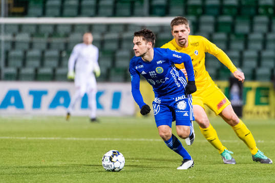 Sundsvalls Pontus Silfwer och Halmstads Mikael Boman