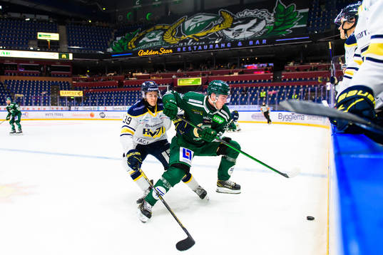 s Max Wennlund och Färjestads Oskar Bäck