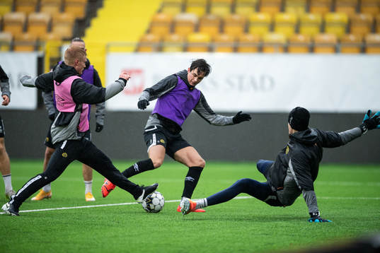 Rasmus Rosenqvist, Sivert Nilsen och målvakt Tim Rönning
