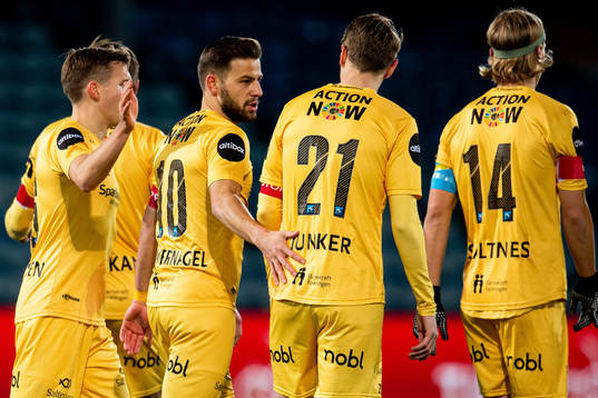 Philip Zinckernagel of Bodø/Glimt celebrates with