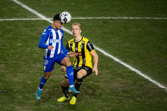 IFK Göteborg Tobias Sana och Häckens Alexander Söderlund