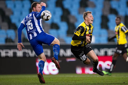 IFK Göteborg Jakob Johansson och Häckens Viktor Lundberg