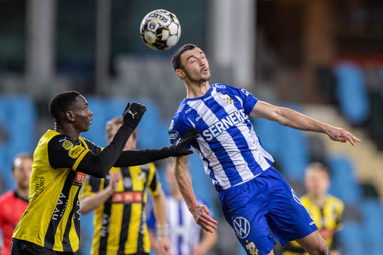Häckens Godswill Ekpolo och IFK Göteborg Giorgi