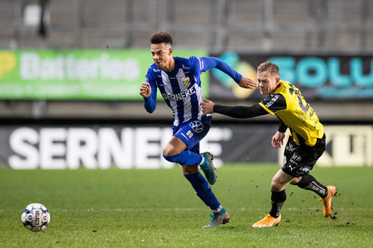 IFK Göteborg Tobias Sana och Häckens Adam Andersson