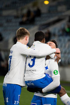 IFK Norrköpings Abdulrazaq Ishaq jublar med Sead