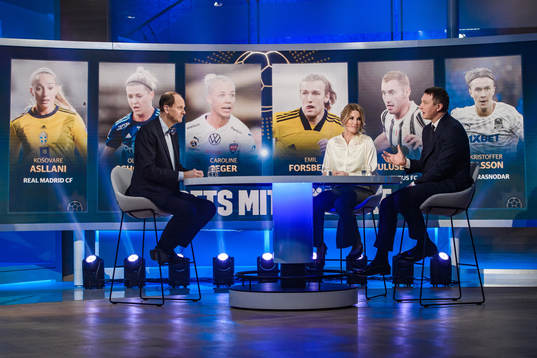 Programledare Lasse Granqvist, Hanna Marklund och Kim Källström