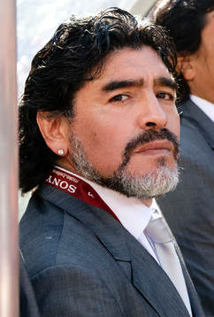 Diego Maradona, förbundskapten Argentina.