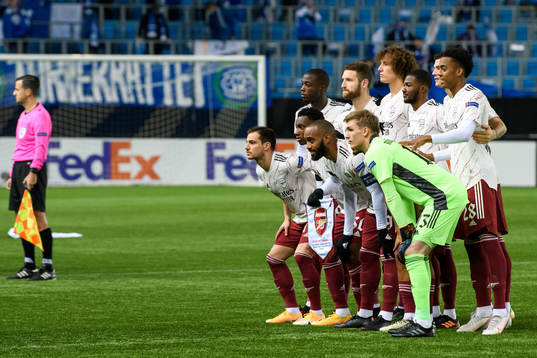 The starting eleven of Arsenal