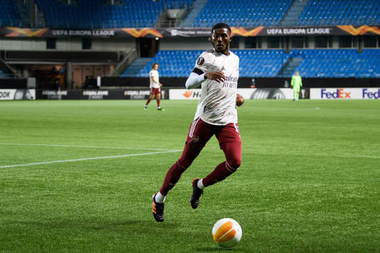 Ainsley Maitland-­Niles of Arsenal