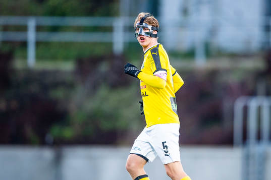 Lunds Gustav Eden med ansiktsmask