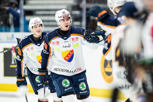 Djurgårdens Alexander Holtz jublar