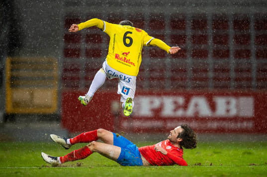 Falkenbergs Anton Wede och Helsingborgs Mikkel Diskerud