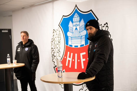 Helsingborgs tränare Olof Mellberg efter slutsignalen