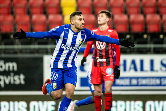 IFK Göteborg Sargon Abraham jublar efter 0-2
