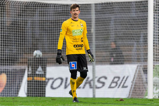 Varbergs målvakt August Strömberg