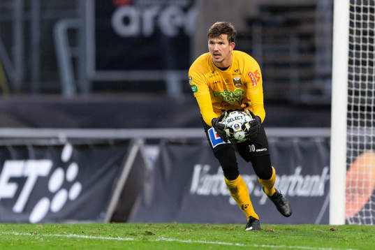 Varbergs målvakt August Strömberg