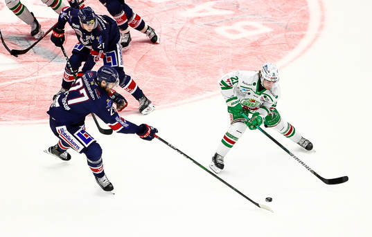 Linköpings Dan Pettersson och Rögles Nils Höglander