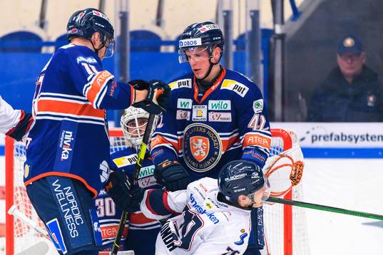 Växjös Ilari Melart och Linköpings Patrik Lundh