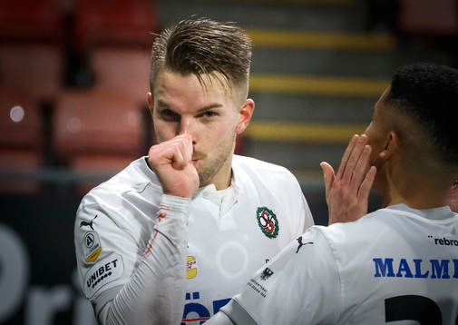 Örebros Erik Björndahl gör 2-1 och jublar