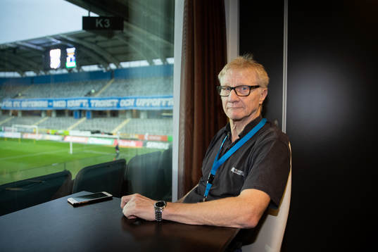IFK Göteborgs chefsscout Olle Sultan innan fotbollsmatchen i Allsvenskan mellan IFK Göteborg och Sirius den 6 december 2020 i Göteborg.