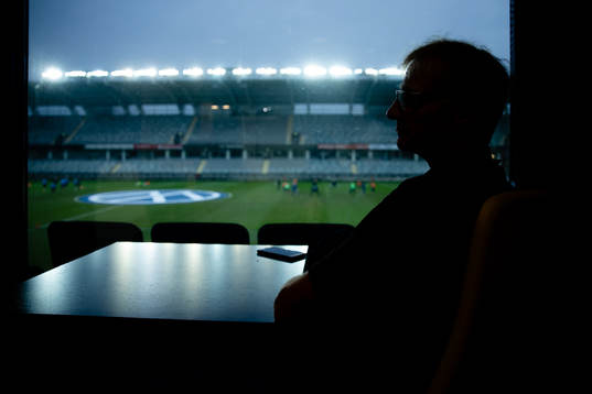 IFK Göteborgs chefsscout Olle Sultan innan fotbollsmatchen i Allsvenskan mellan IFK Göteborg och Sirius den 6 december 2020 i Göteborg.