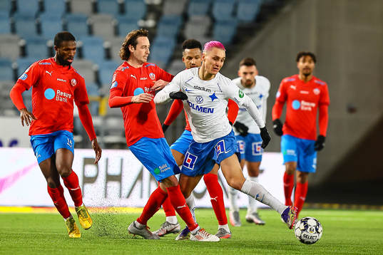 Helsingborgs Mohammed Abubakari, Mikkel Diskerud och IFK Norrköpings Jonathan Levi