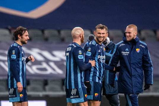 Djurgårdens Kevin Walker , Magnus Eriksson , Jesper