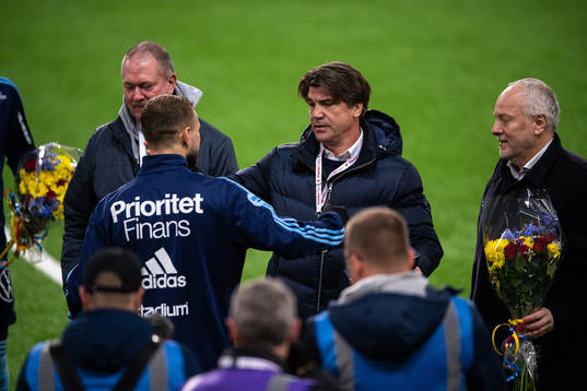 Djurgårdens Jesper Karlström och sportchef Bosse Andersson