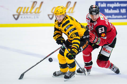 Skellefteås Linus Lindström och Malmö Redhawks Fredrik